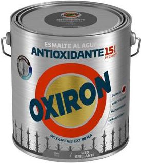 Titan Esmalte Antioxi. Bri. 2,5 Lt Pla Ext. Liso Oxiron Al Agua
