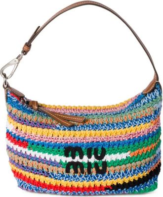 Miu Miu crochet shoulder bag - Blue