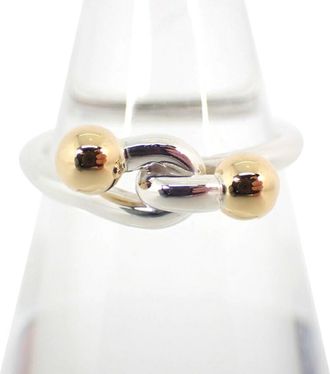 Tiffany & Co. Gold Silver Yellow Gold (18K) Sterling Silver 925 Band Ring (Pre-Owned)