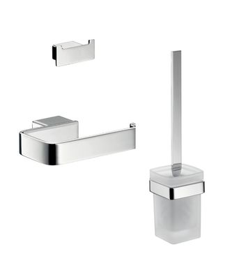 Emco Emco - Juego De Inodoro De Loft Portarrollos Sin Tapa, Cromado