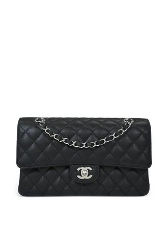 Chanel 2018-2019 medium Classic Double Flap shoulder bag - women - Caviar Leather - One Size - Black