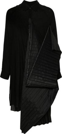 Yohji Yamamoto Lawn U-Long shirt - men - Cellulose/Polyester - 3 - Black