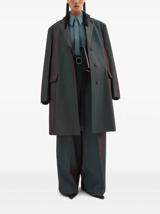 Jil Sander Groene Wijde Pantalon