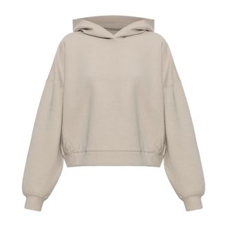 Nike 24.7 Impossibly Soft Pullover Hoodie - Dames - Sportshirts - Beige - XL - Katoen - Fitness