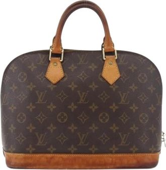 Louis Vuitton Pre-owned Vintage Handbag - Dames - Vintage Handtas - Bruin - ONE Size - Leer - Vintage
