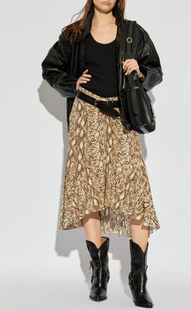 Isabel Marant Silk Skirt Olena, Womens, Beige
