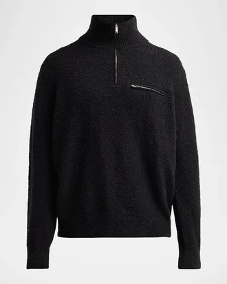 Paige Men & apos;s Donover Boucle Quarter-Zip Sweater