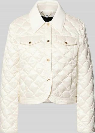 Marc Cain Regular Fit Steppjacke mit Umlegekragen in Offwhite, Gr&ouml;&szlig;e 34