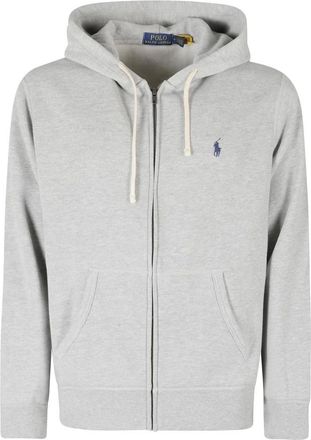 Polo Ralph Lauren Felpa con zip integrale RL Fleece - - Sweatshirts & Hoodies - Uomo - Grigio - L