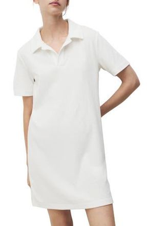 Mango Terry Cloth Polo Nightgown in White at Nordstrom Rack, Size Small