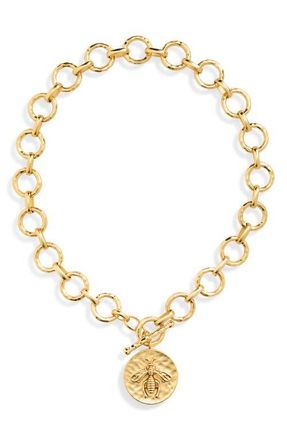 Karine Sultan Queen Bee Pendant Necklace in Gold at Nordstrom
