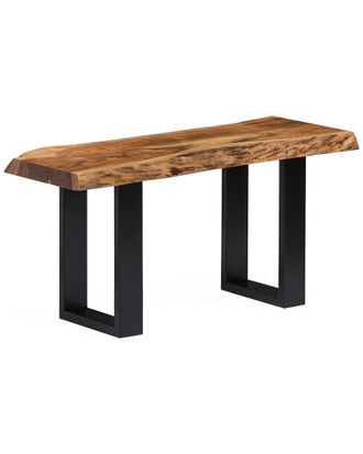 Alaterre Alpine Natural Live Edge Wood 36In Bench