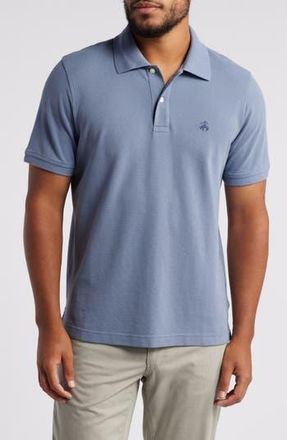 Brooks Brothers Slim Fit Supima Cotton Piqu&eacute; Polo in Pantone Flint Stone at Nordstrom Rack, Size Xx-Large
