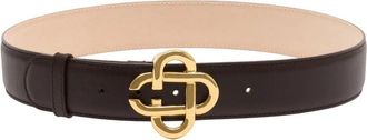 Casablanca Klassieke Riem - Dames - Riemen - Bruin - 80 CM - Leer - Accessoires
