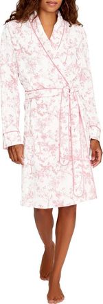 Petite Plume Timeless Toile Pima Cotton Robe in Pink at Nordstrom, Size X-Large