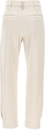 Brunello Cucinelli Pleated Tailored Trousers - White