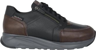 Mephisto Wijde pasvorm sneaker in donkerbruin - Heren - Sneakers - Bruin - 39 EU - Su&egrave;de - Schoenen
