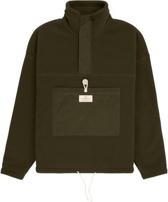 Amundsen Sports Vagabond Waxed Fleece Fleecepullover für Damen | oliv