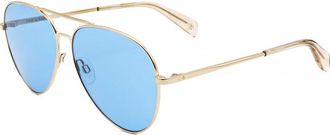 Rag & Bone Womens RNB5052-G-S-84E-59 RNB5052 G S 59 84E Sunglasses - Gold - One Size