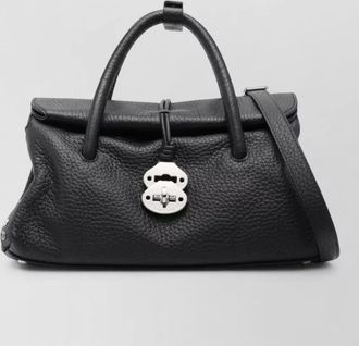 Zanellato leather studded shoulder bag