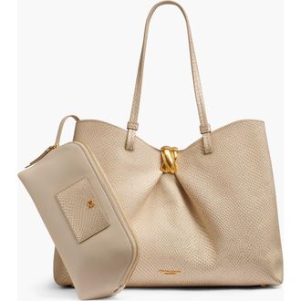 DKNY Cambric Snake Tote in Metallic Bone at Nordstrom