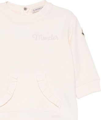 Moncler Girls Enfant Dress Pink Cotton; Elastane