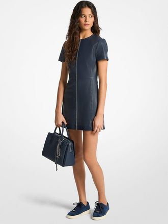 Michael Kors Leather Mini Dress