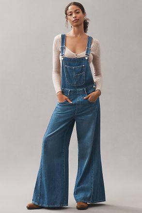 Pilcro The Adi Denim Flare Overalls by Pilcro