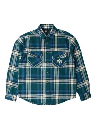 by Parra Crow LS Flannel checked shirt - Green