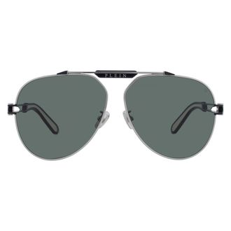 Philipp Plein Green Pilot Mens Sunglasses SPP048M 0583 62