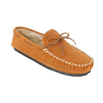 Minnetonka Men 4154 Casey Low-Top Slippers, Beige (Cinnamon), 9 UK