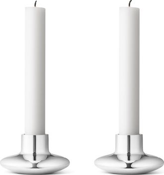Georg Jensen Koppel Set of 2 Candleholders in Stainless Steel at Nordstrom