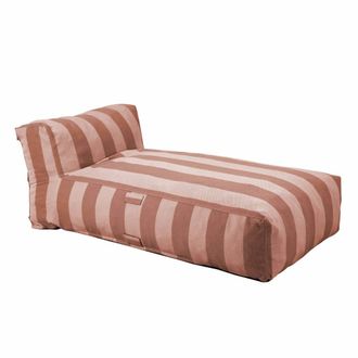 Oviala Sill&oacute;n de rayas para muebles de jard&iacute;n modulares, terracota