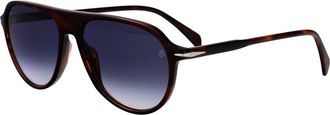 Eyewear by David Beckham Mens Sunglasses Db 1200-S Brown Horn Acetate