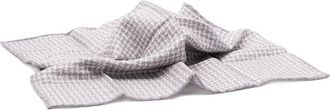 Brunello Cucinelli Foulard in seta a fantasia - Grigio