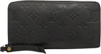 Louis Vuitton Pre-owned Clutches, female, Black, Size: ONE SIZE Pre-owned Long wallet (bi-fold)