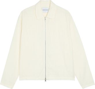 Mki Miyuki Zoku Rider Checked-weave Cotton Overshirt - White 02 - XL