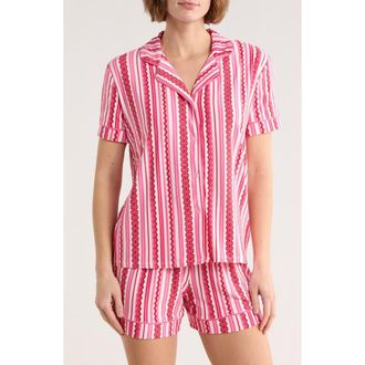 Jaclyn Jersey Pajamas in Vday Lacey Strp at Nordstrom Rack, Size X-Large