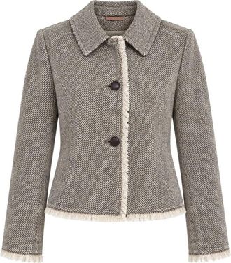 Marella Gettito Jas - Dames - Blazers - Bruin - M - Katoen - Jassen