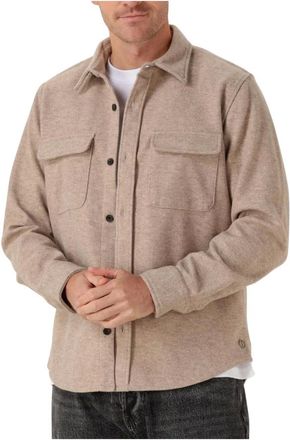 Dstrezzed Dstrezzed, Jassen, Heren, Beige, L, Polyester, Beige Ulrik Overshirt voor Heren