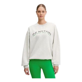 P.E Nation Volume Sweatshirt - Dames - Sweatshirts - Grijs - M - Katoen - Hoodies & sweatvesten