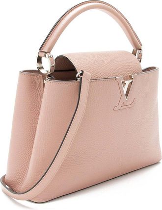 Louis Vuitton Pink Taurillon Capucines Pm Bag (Authentic Pre-Loved)