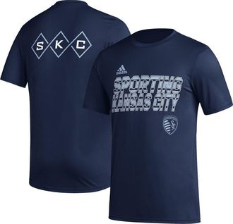 adidas Mens adidas Navy Sporting Kansas City Team Jersey Hook AEROREADY T-Shirt at Nordstrom, Size Medium