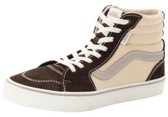Vans Sneaker VANS Filmore Hi, Damen, Gr. 38,5, braun (outdoor coffee, marshmallow), Leder, Synthetik, Textil, Schuhe Sneaker