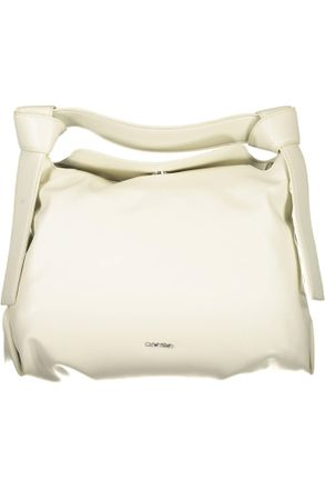 Calvin Klein Womens Knotted Shoulder Bag K50k507376 - Ivory - One Size