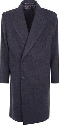 Paul Smith Double-Breasted Overcoat Mens Db Overcoat