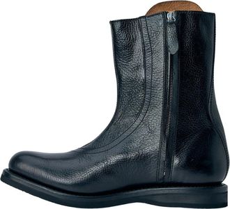 Our Legacy Moto Boot - Heren - Enkellaarsjes - Zwart - 42 EU - Leer - Schoenen