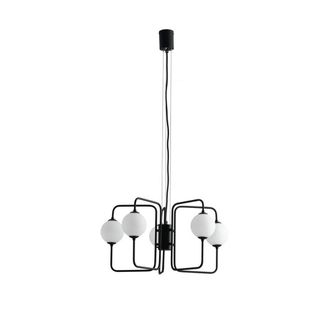 Netlighting Neutron 8 Light Globe Ceiling Pendant Black Opal G9