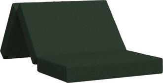 vidaXL Sof&aacute; Cama Plegable 100 X 67 X 45 Cm Verde Oscuro Vidaxl