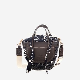 Cuba Lab Habanera-Tasche aus Leder und Rafia